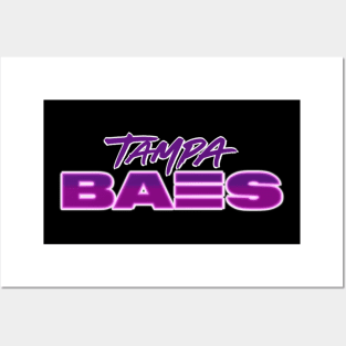 Tampa Baes Logo White Outline Posters and Art